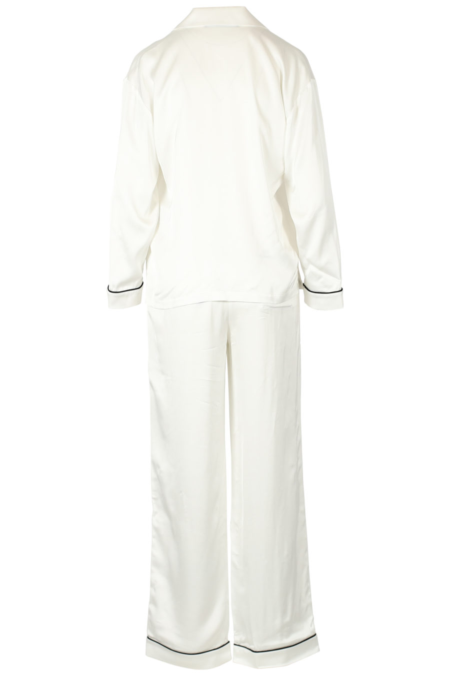 Ensemble pyjama en satin blanc - IMG 3296