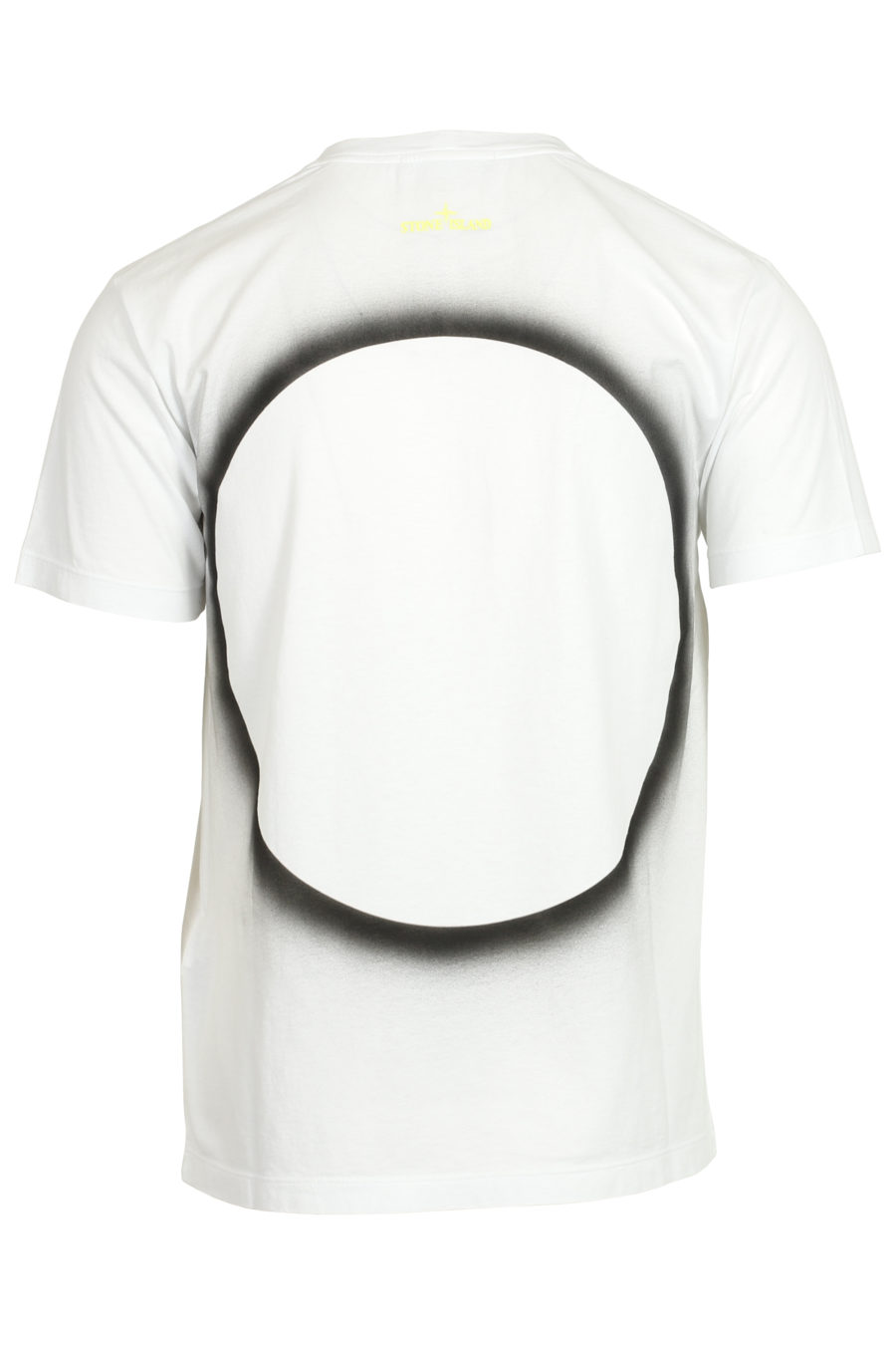 Camiseta blanca logo amarillo fluor - IMG 3705