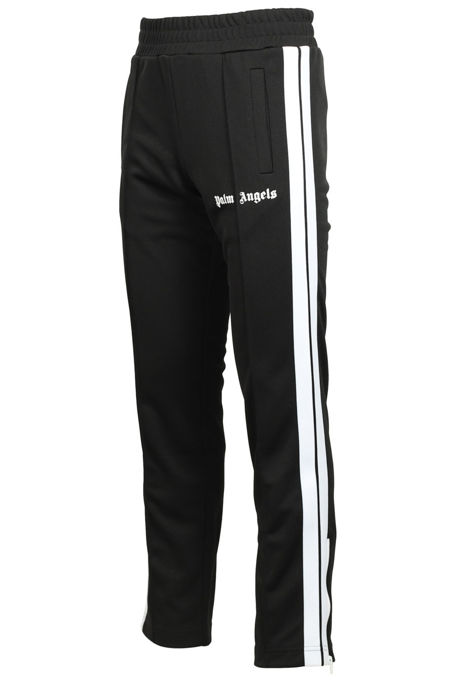 Pantalón negro con logotipo y rayas laterales - IMG 3749