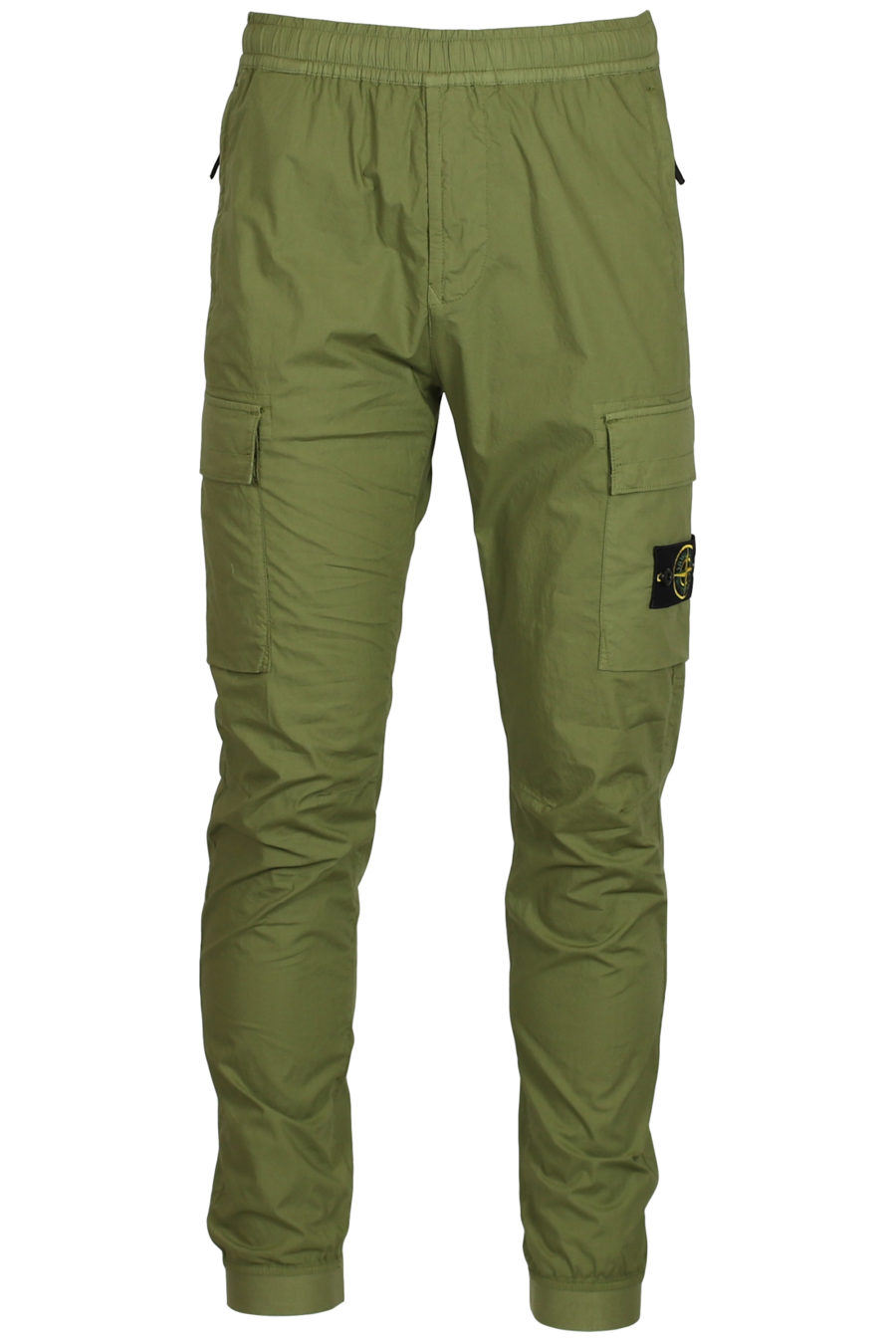 Pantalón con bolsillos verde militar - IMG 3759