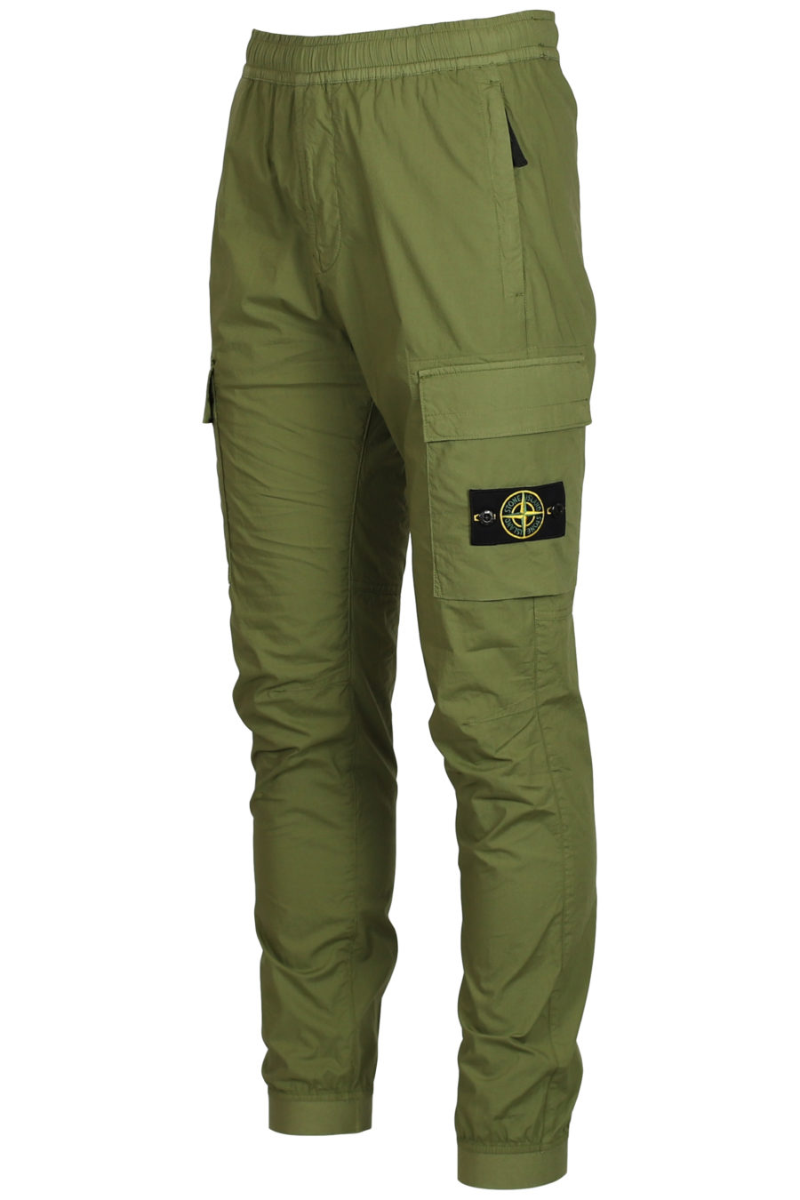 Pantalón con bolsillos verde militar - IMG 3760