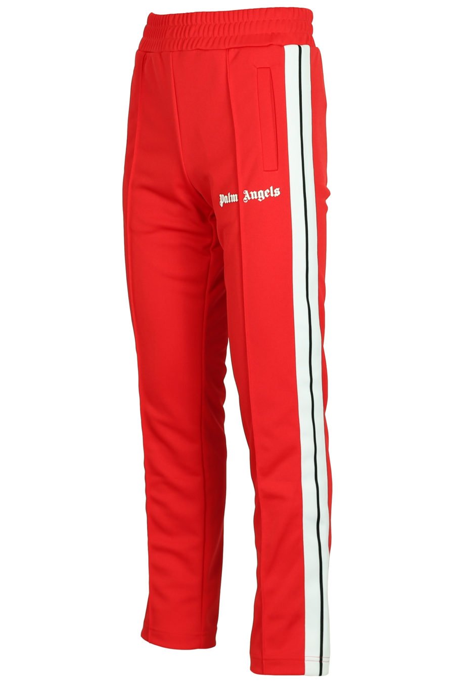 Pantalon rouge avec logo et bandes latérales - IMG 3767