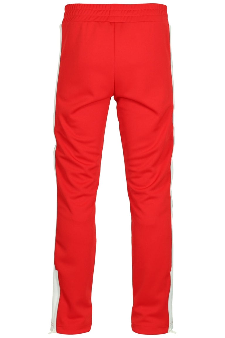 Palm Angels - Pantalón rojo con logotipo y rayas laterales - BLS Fashion