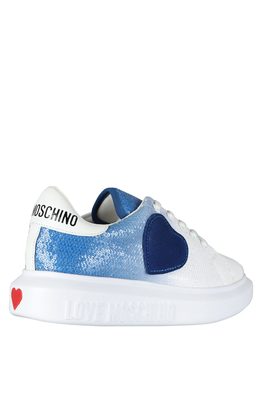 Zapatillas blancas con degrade azul y lentejuelas - IMG 5258