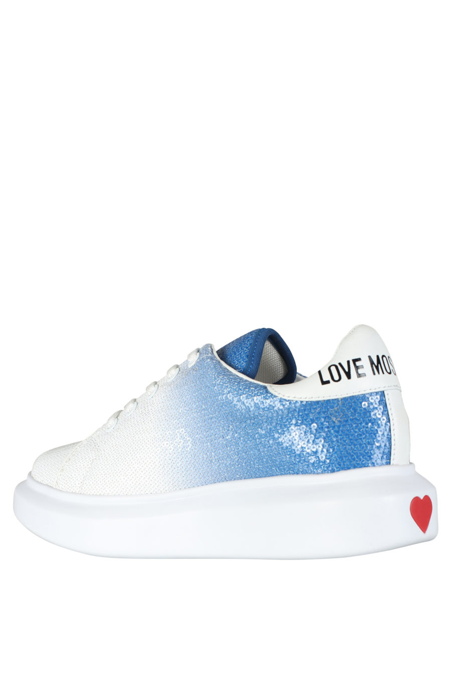 Zapatillas blancas con degrade azul y lentejuelas - IMG 5259