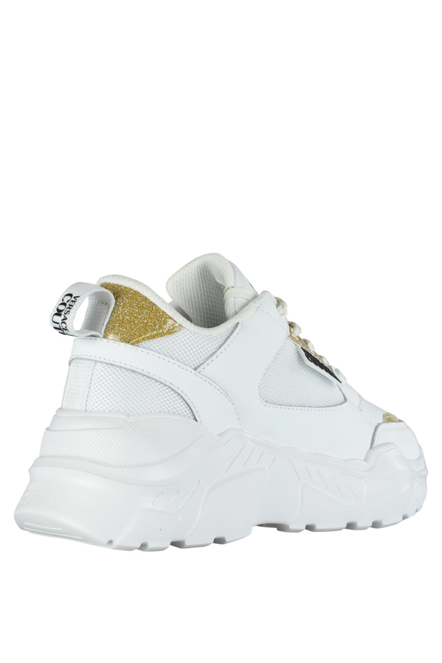 Zapatillas blancas con detalles dorado "glitter" - IMG 5282