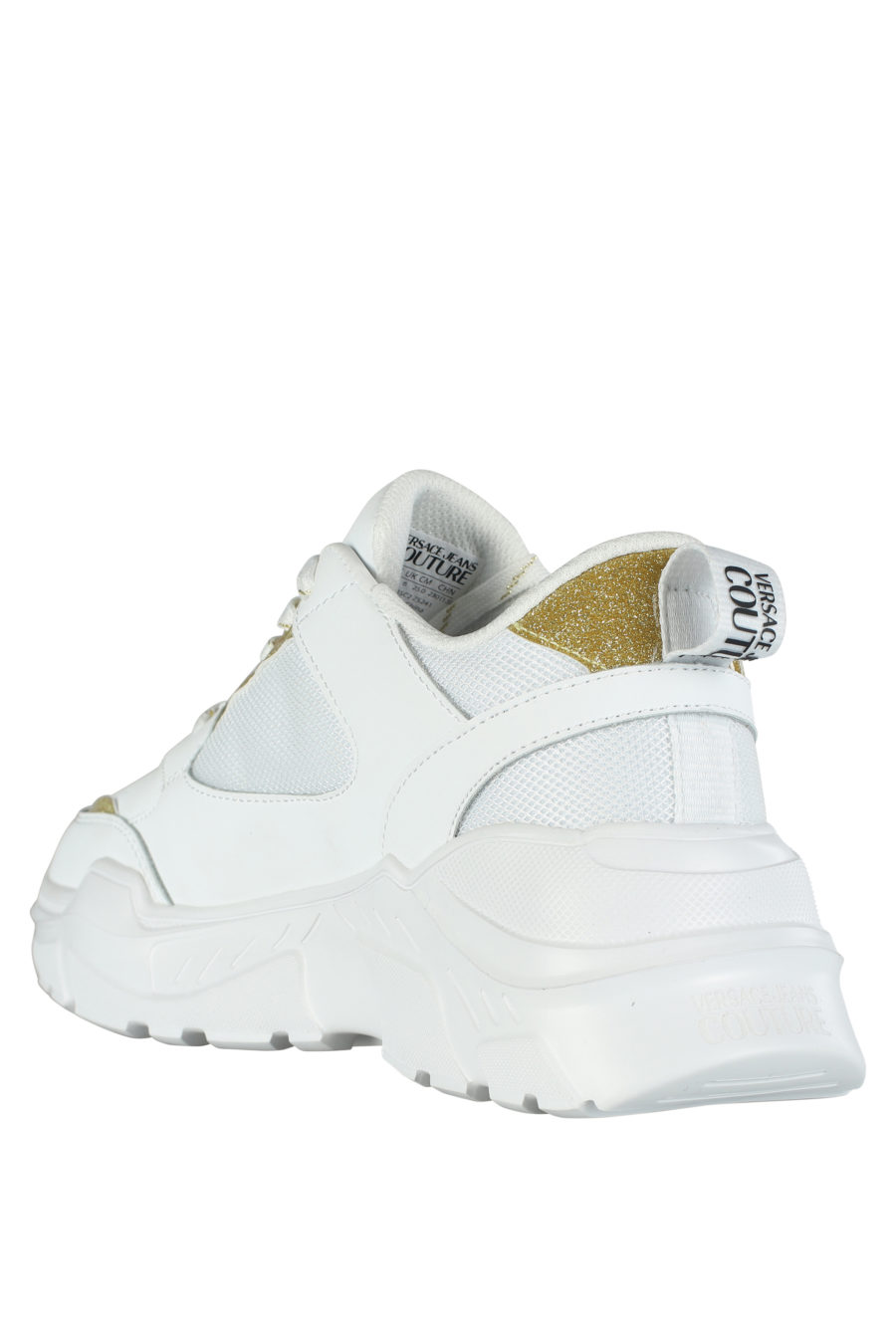 Zapatillas blancas con detalles dorado "glitter" - IMG 5283