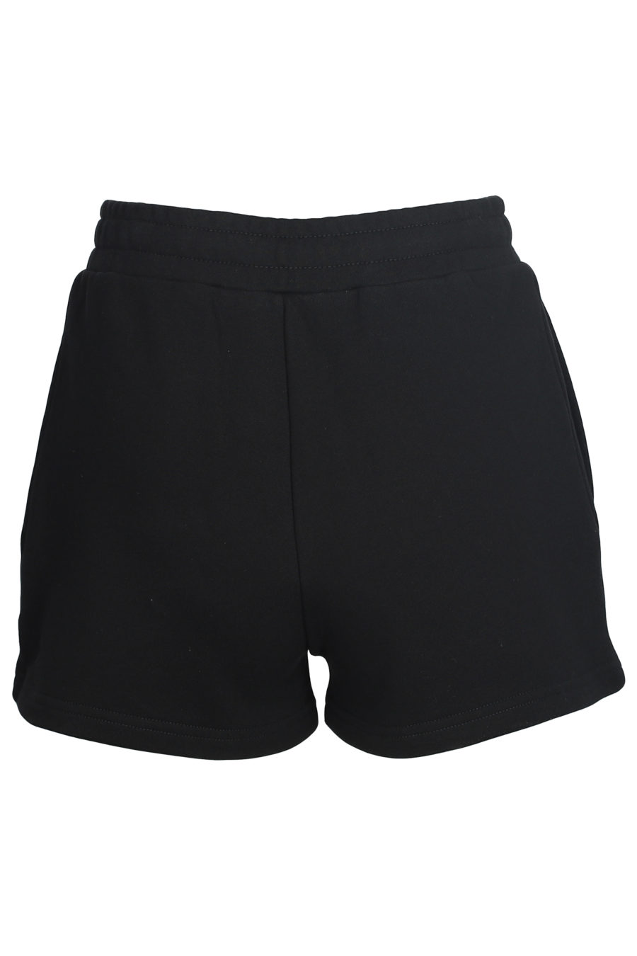 Pantalón corto negro con logo - IMG 5599