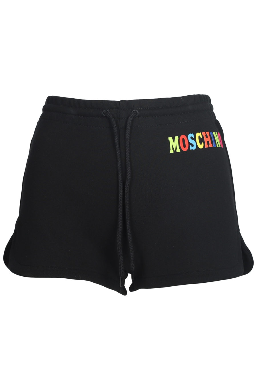 Pantalón corto negro con logo de colores - IMG 5601