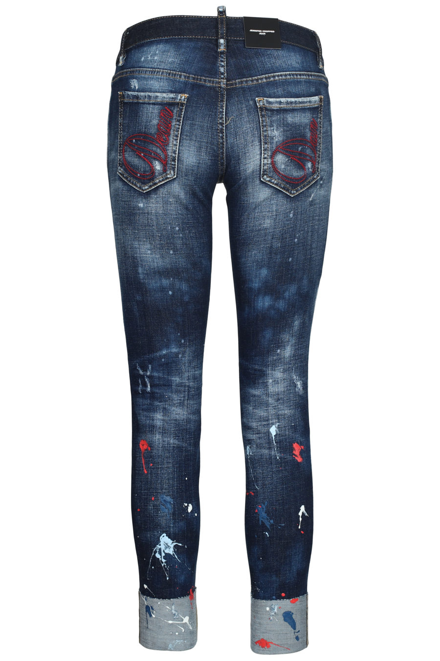 Jeans mit Farbflecken "Jennifer cropped" - IMG 5614