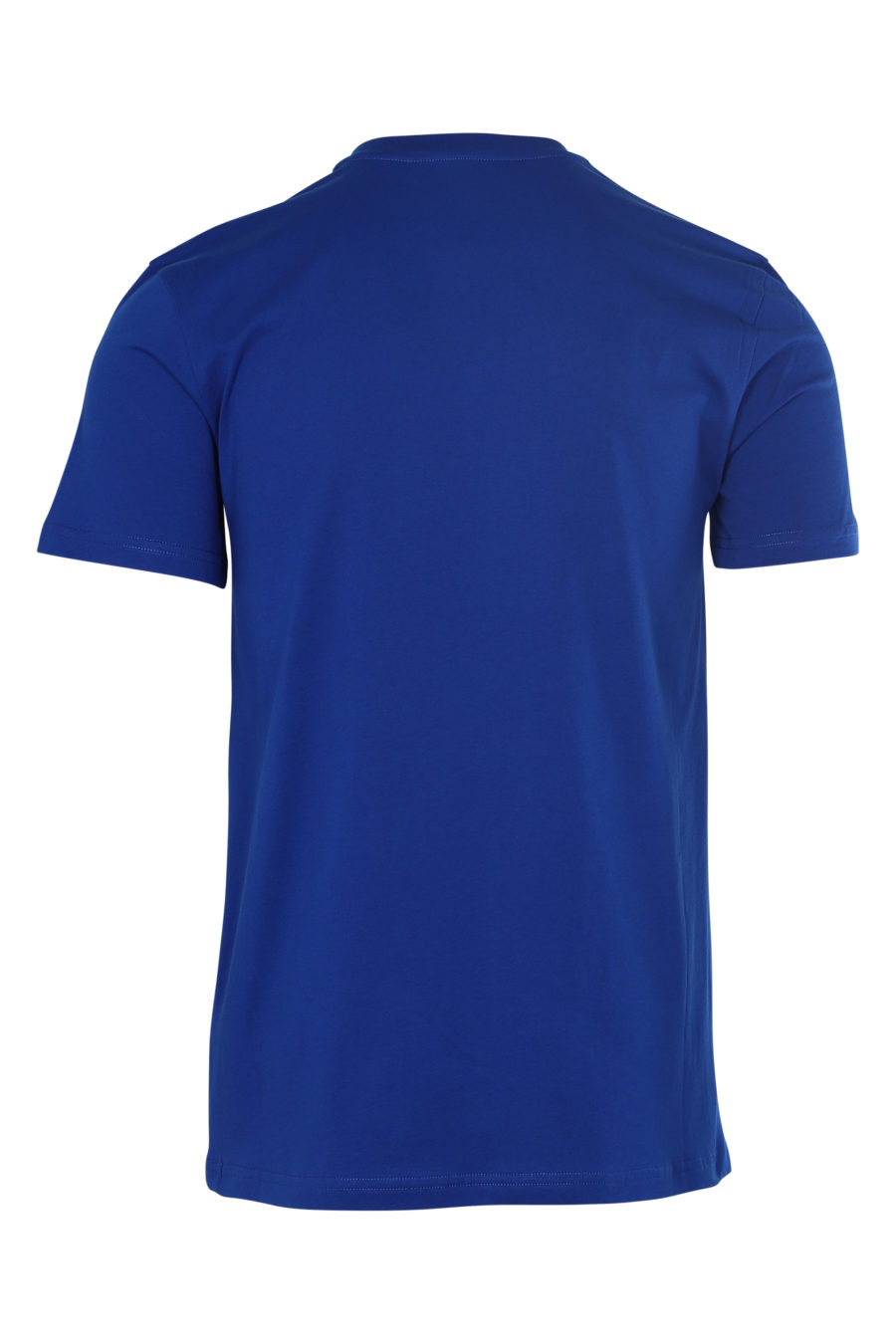 Camiseta azul con logo negro grande - IMG 6109