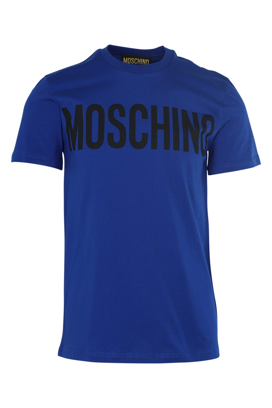 Camiseta azul con logo negro grande - IMG 6110