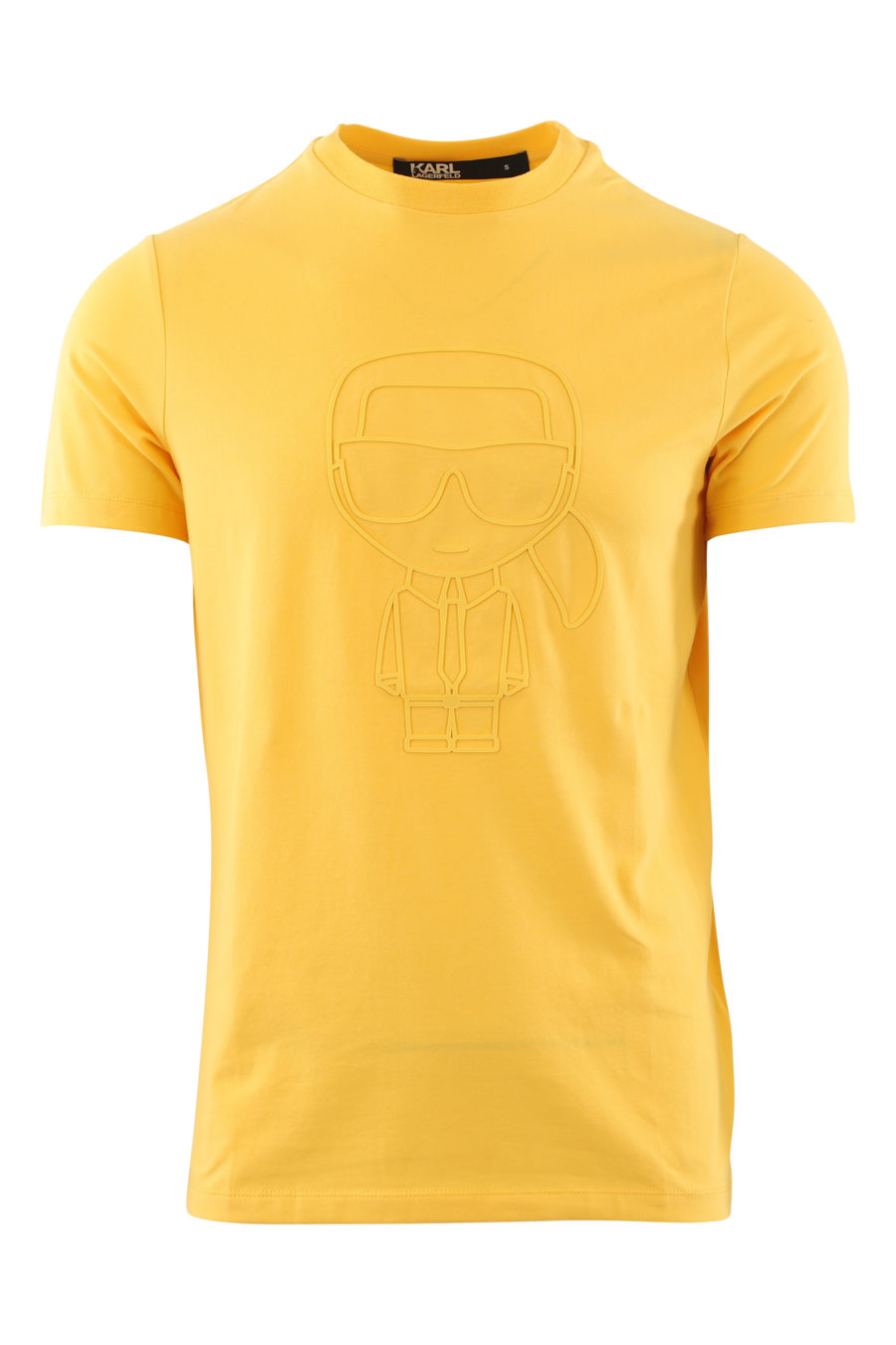 Camiseta amarilla con logo de goma amarillo - IMG 6491
