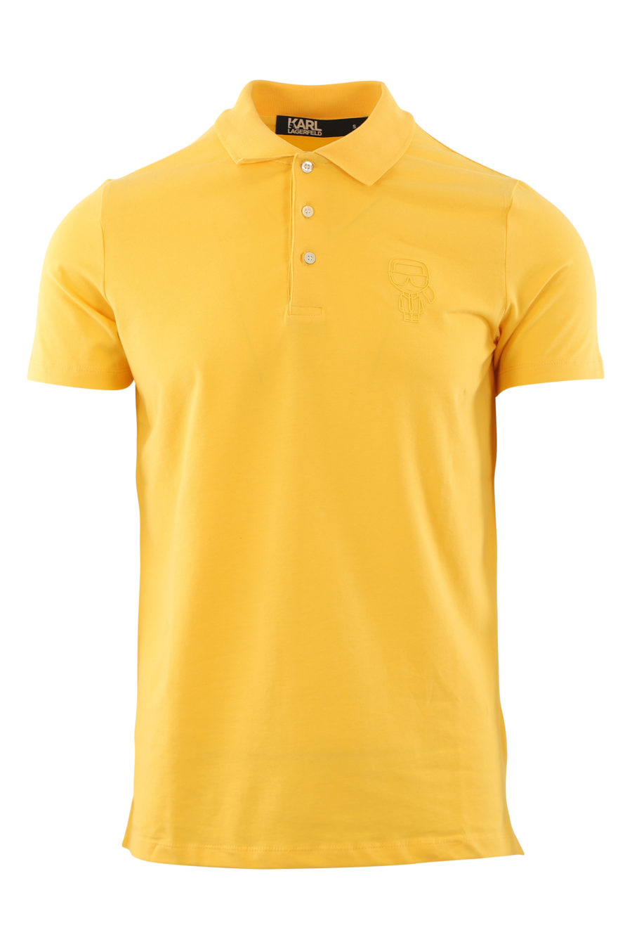 Polo amarillo con logo de goma - IMG 6499