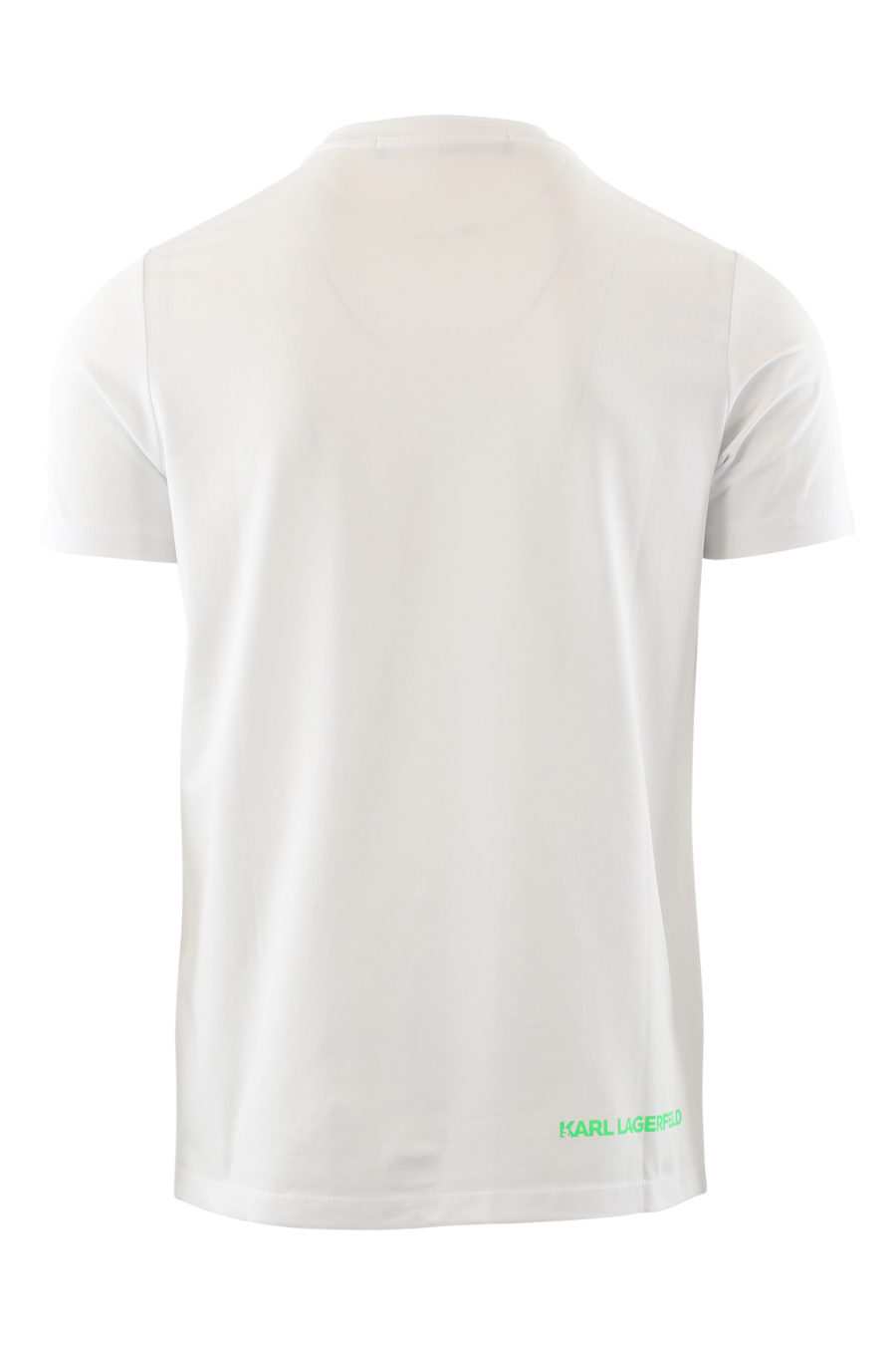 Camiseta blanca con logo "rue st-guillaume" multicolor - IMG 6521