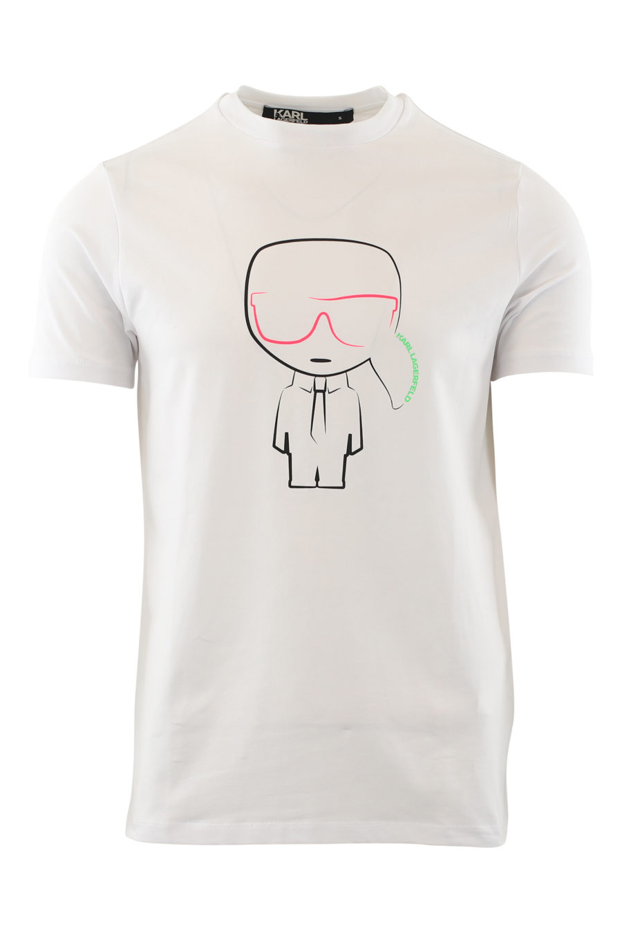 Camiseta blanca con logo en multicolores - IMG 6522