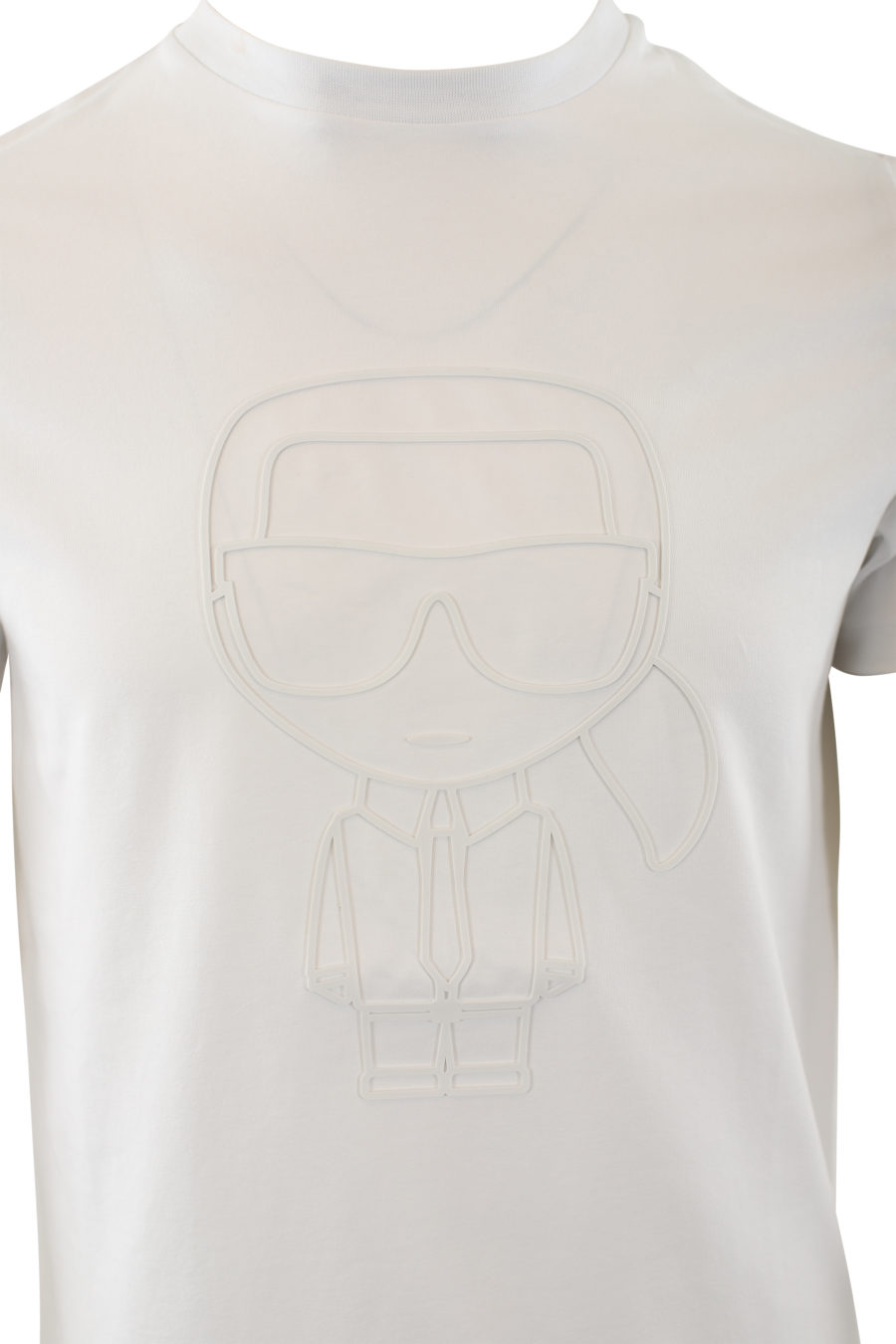 Camiseta blanca con logo de goma blanco - IMG 6529