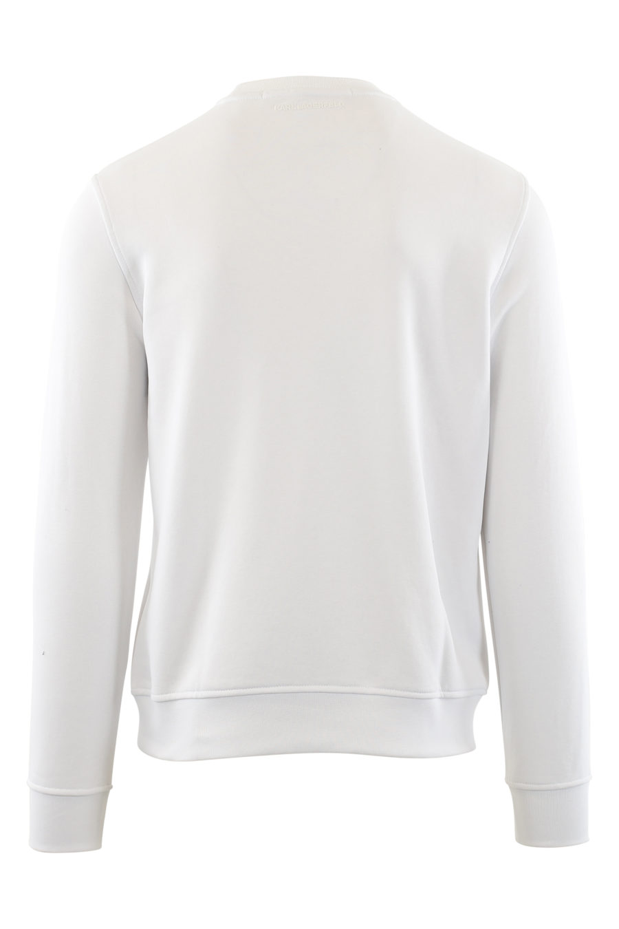 White sweatshirt with white rubber logo - IMG 6535