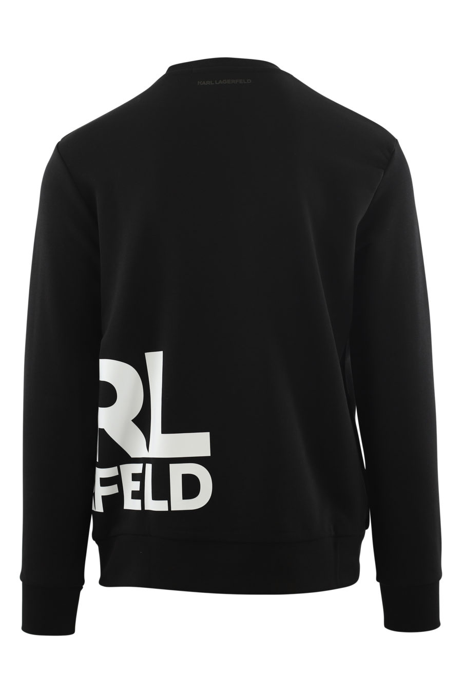 Black sweatshirt with large white side logo - IMG 6565