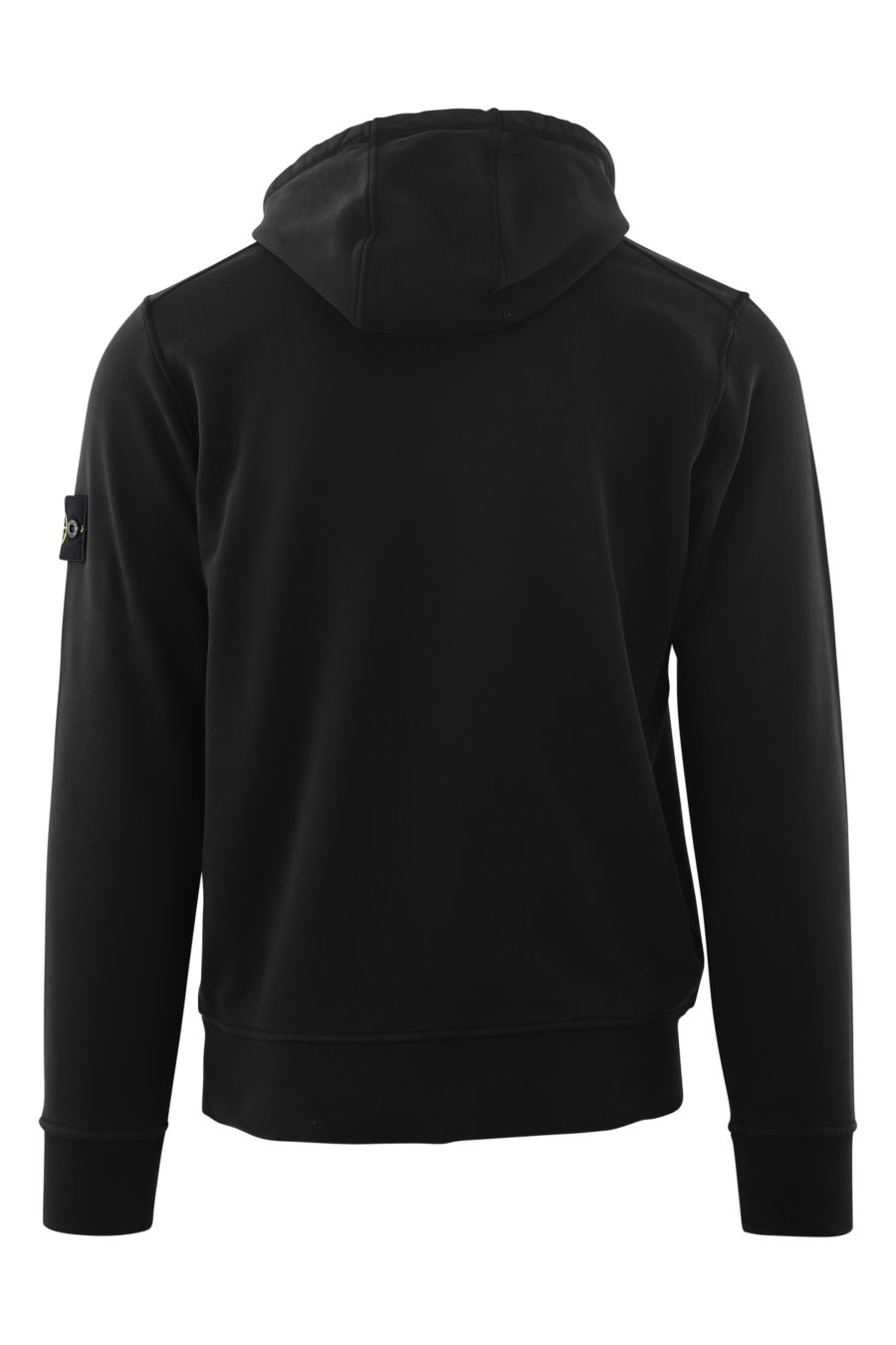 Black sweatshirt with hood and side patch - IMG 6598