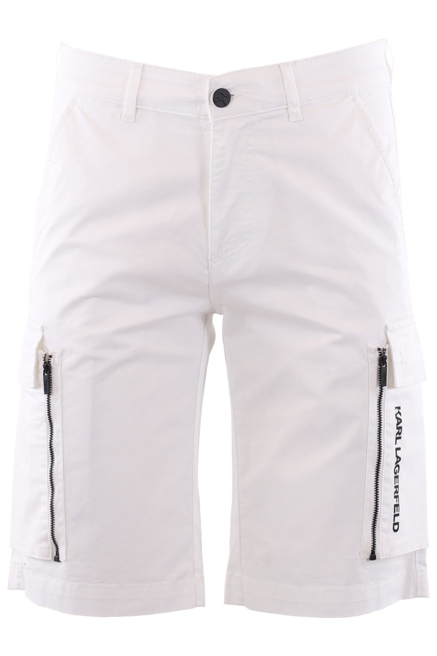 Pantalón corto blanco cargo - IMG 6630