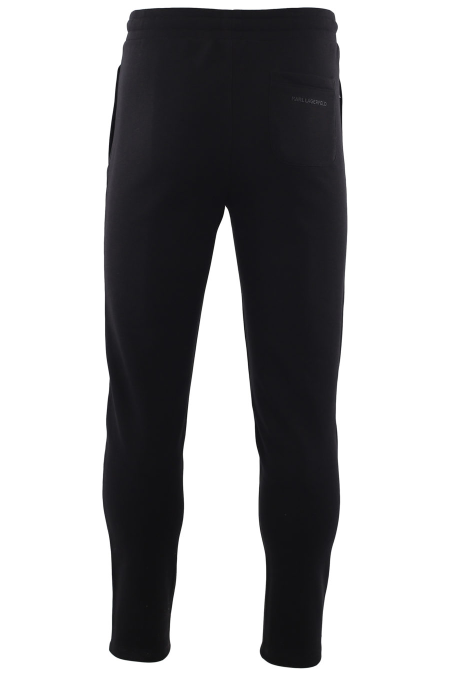 Tracksuit bottoms black with silver logo - IMG 6653