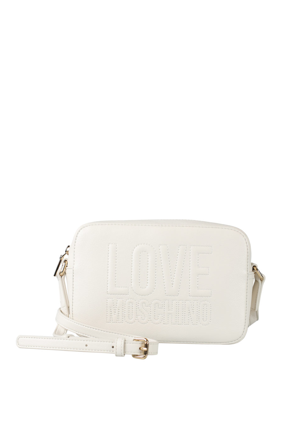 Bolso blanco "camera bag" con logo bordado - IMG 1548