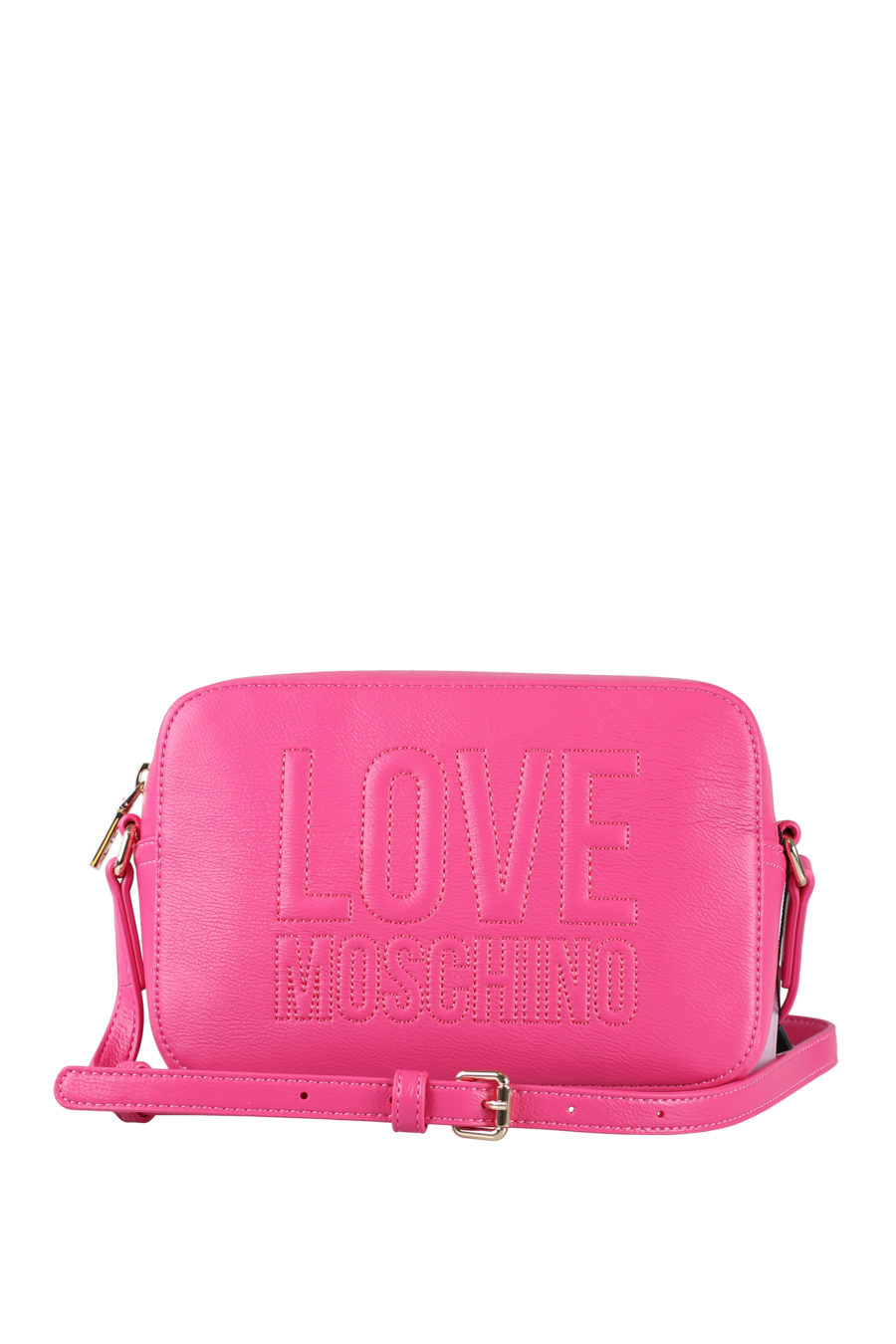 Bolso rosa "camera bag" con logo bordado - IMG 1557