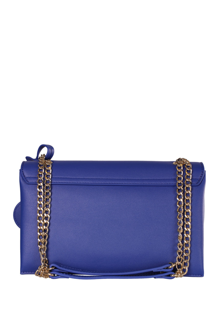 Bolso azul mediano con cadena dorada - IMG 4801