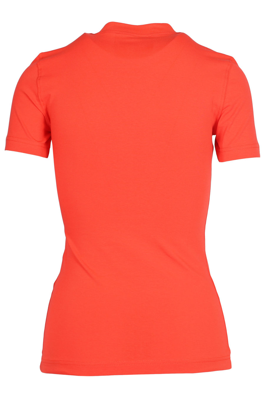 Camiseta color coral con logo plateado - IMG 5494