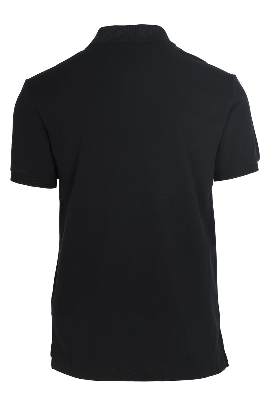 Black polo shirt with gold logo - IMG 5985