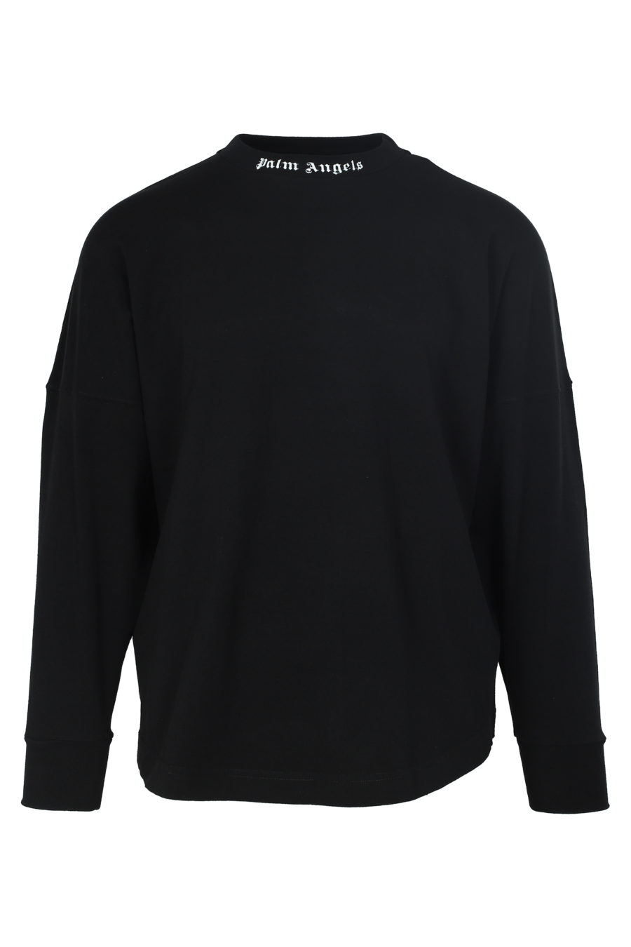 Camiseta negra de manga larga con logo espalda - IMG 6018