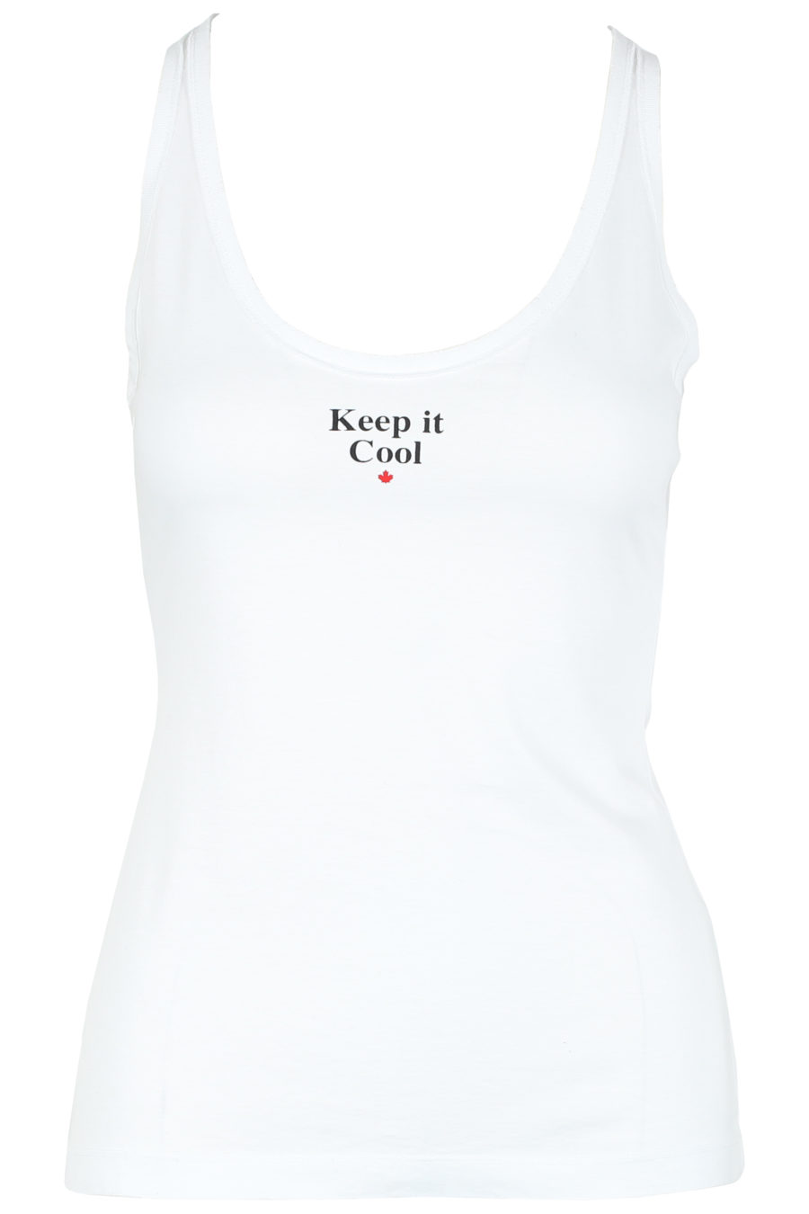 T-shirt de alças branca "Keep it cool" - IMG 6243