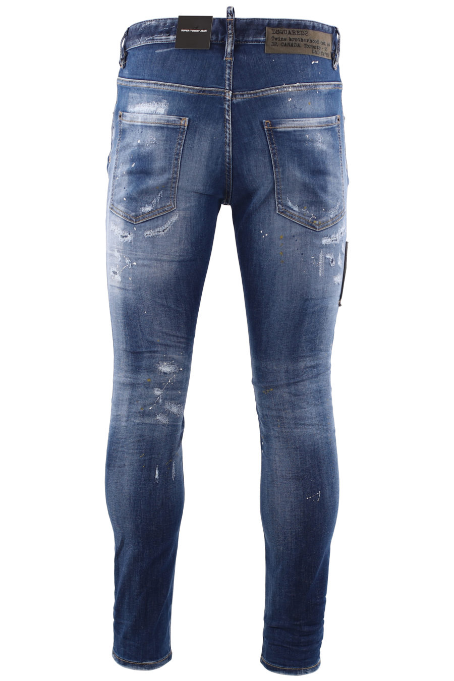 Tejano "super twinky jean" azul con parche militar - IMG 6680