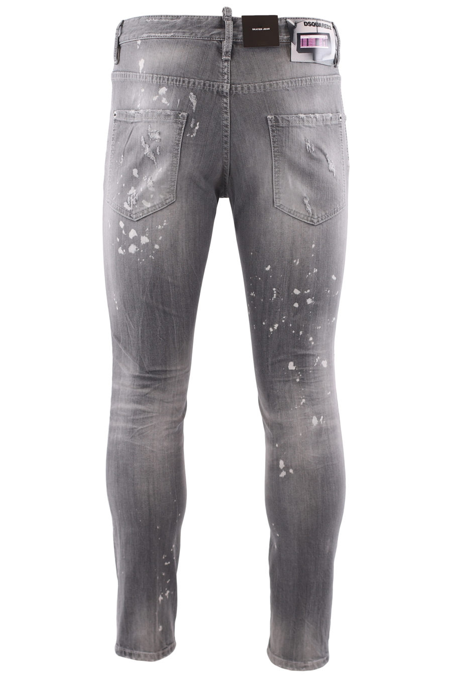 Jeans "skater jean" gris usé - IMG 6694