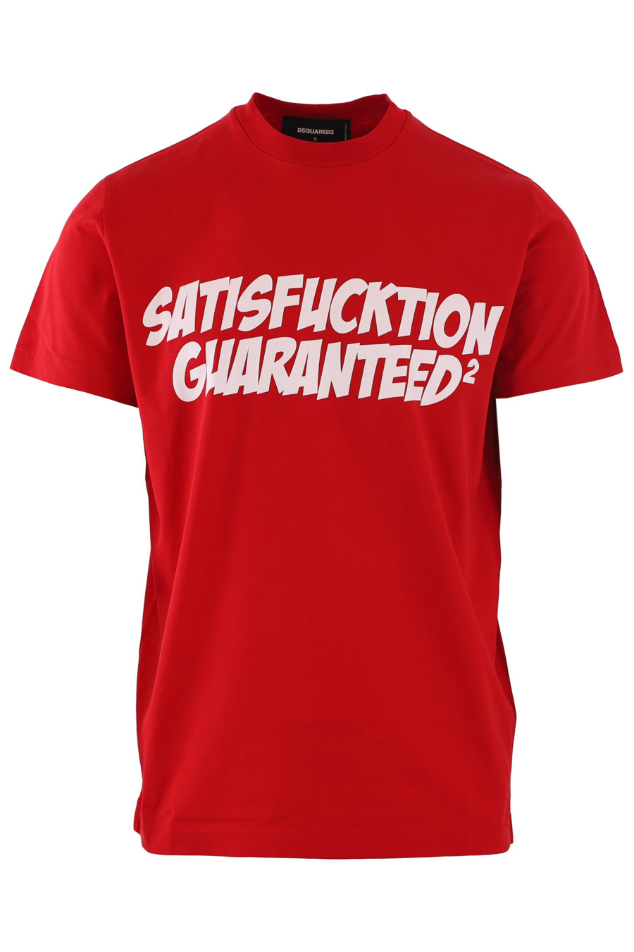 T-shirt rouge "satisfacktion guaranteed2" - IMG 6815