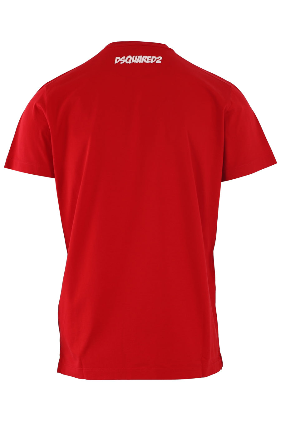 T-shirt rouge "satisfacktion guaranteed2" - IMG 6818