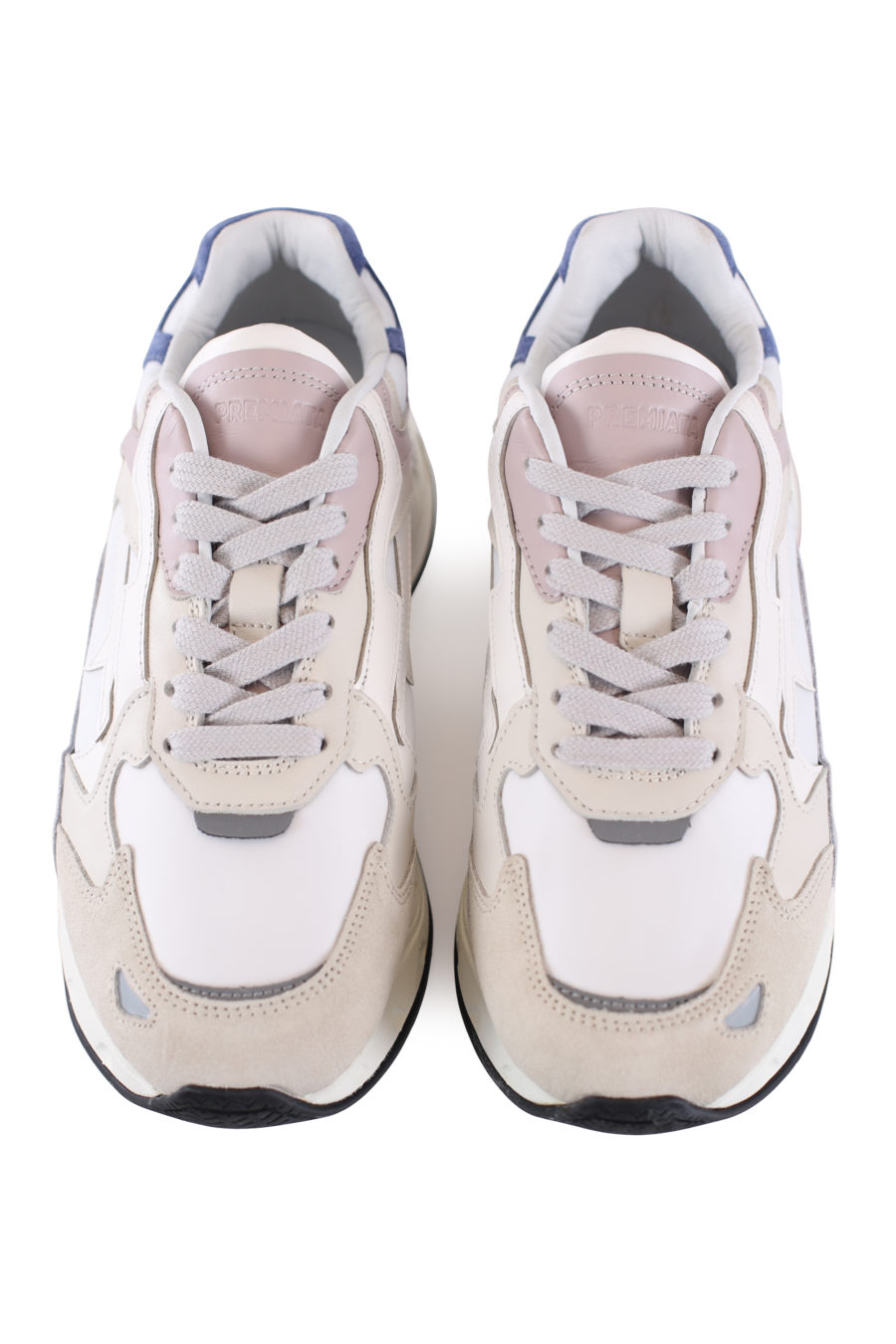 Beige trainers with pastel coloured details "Sharkyd" - IMG 6970