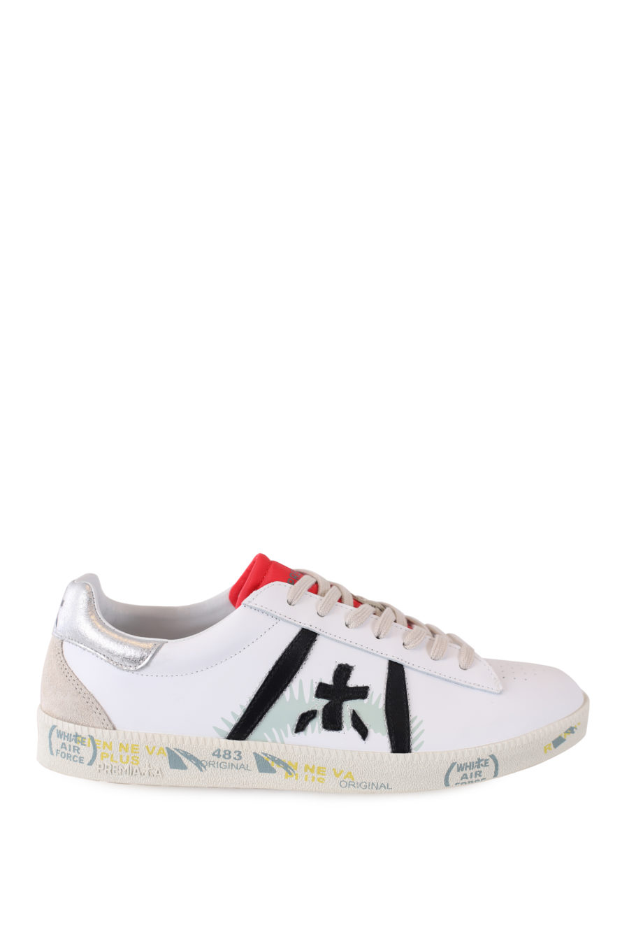Zapatillas blancas con detalle plateado "Andy" - IMG 7062