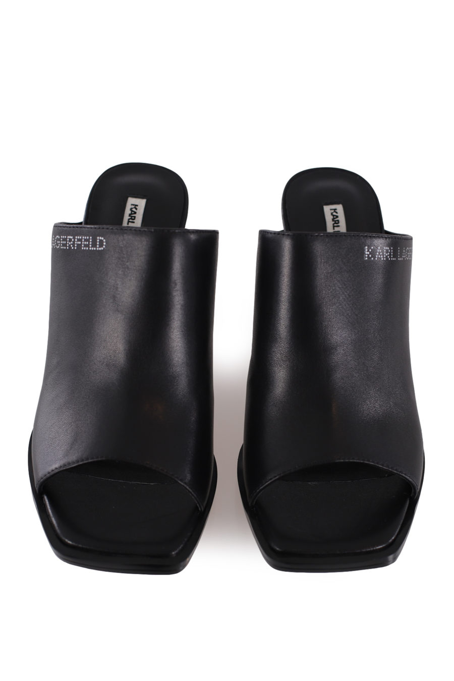Black mule sandals with heel - IMG 8679