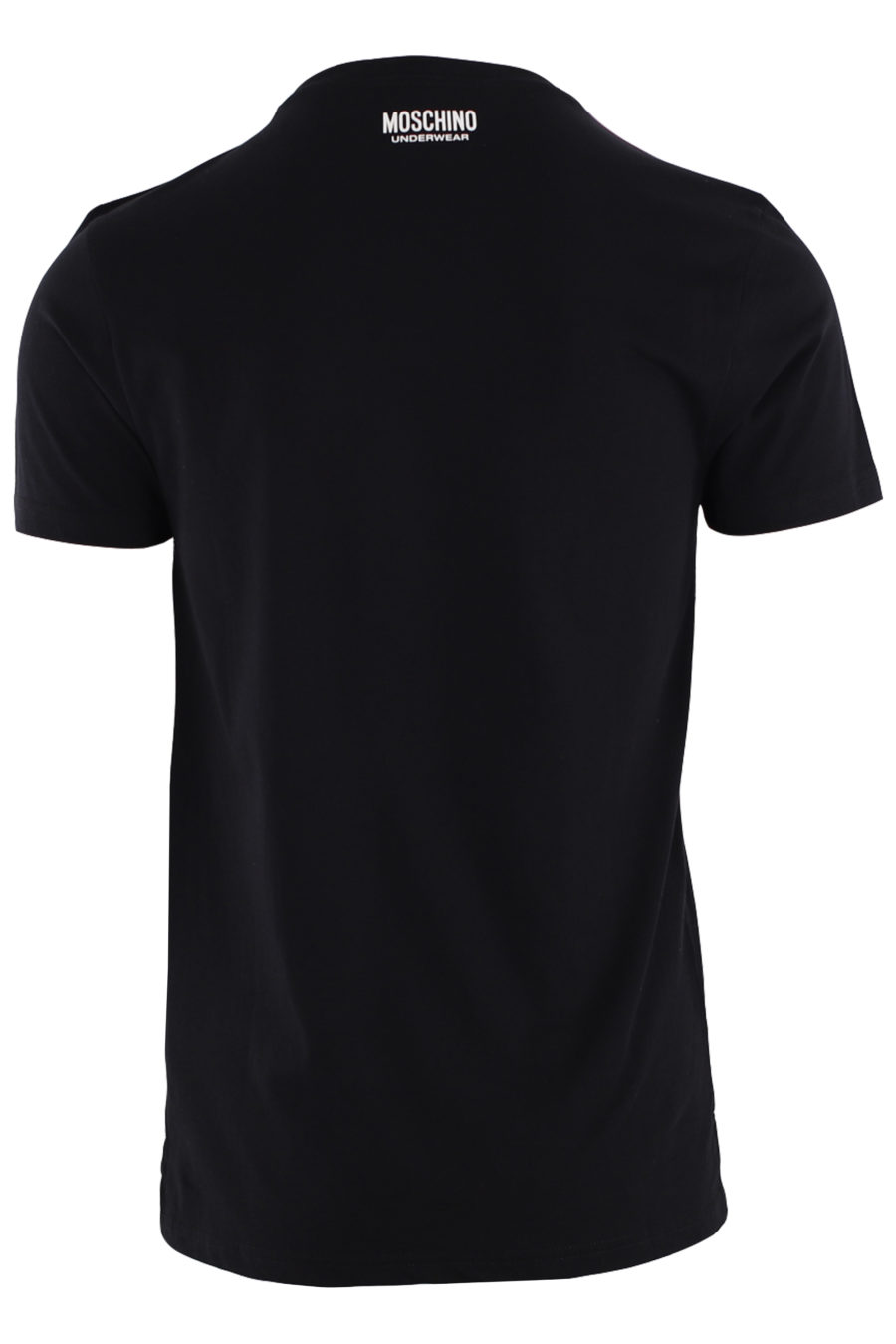 Camiseta negra con logo en cinta en hombros - IMG 8793