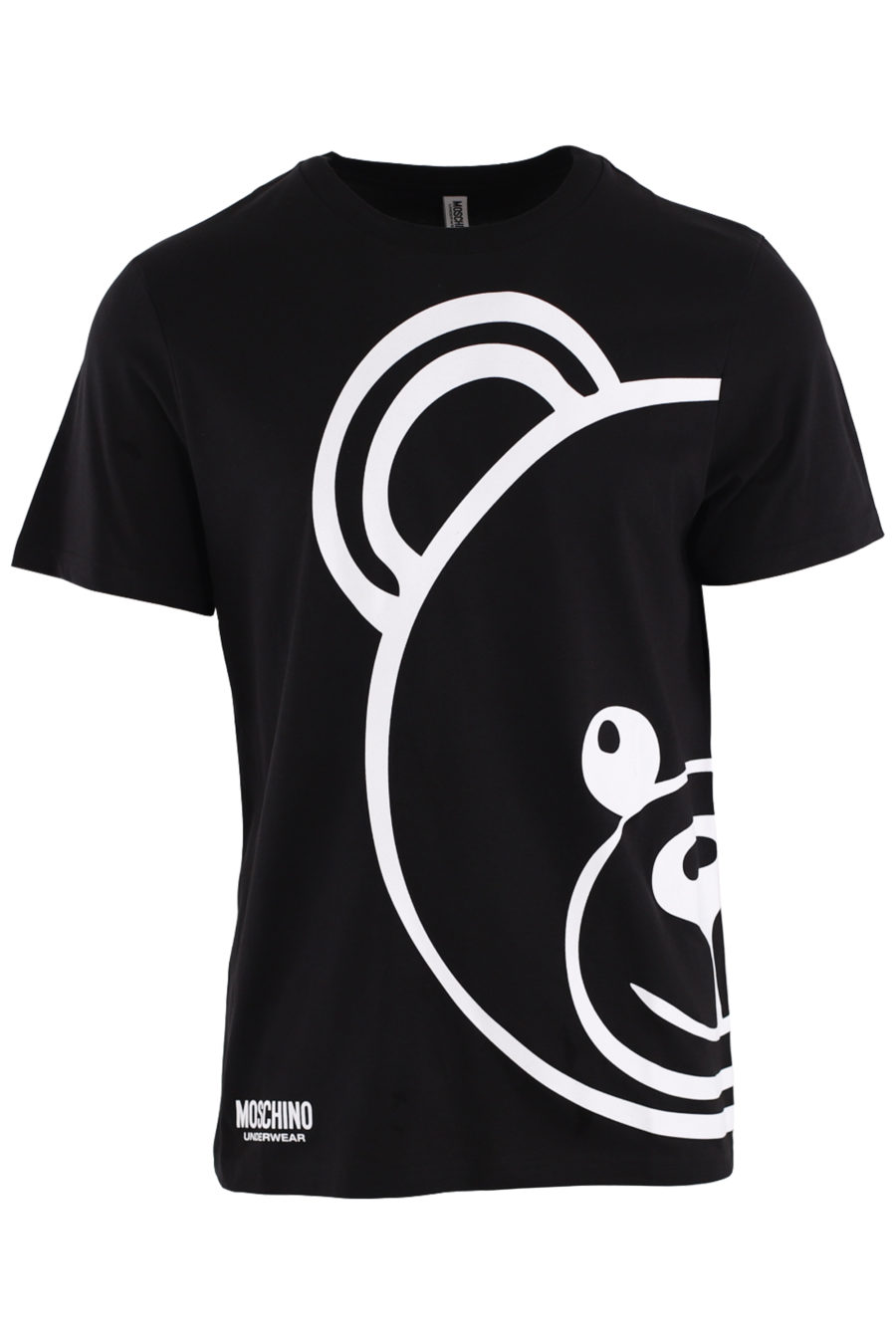 Camiseta negra con oso grande lateral y reverso - IMG 8824