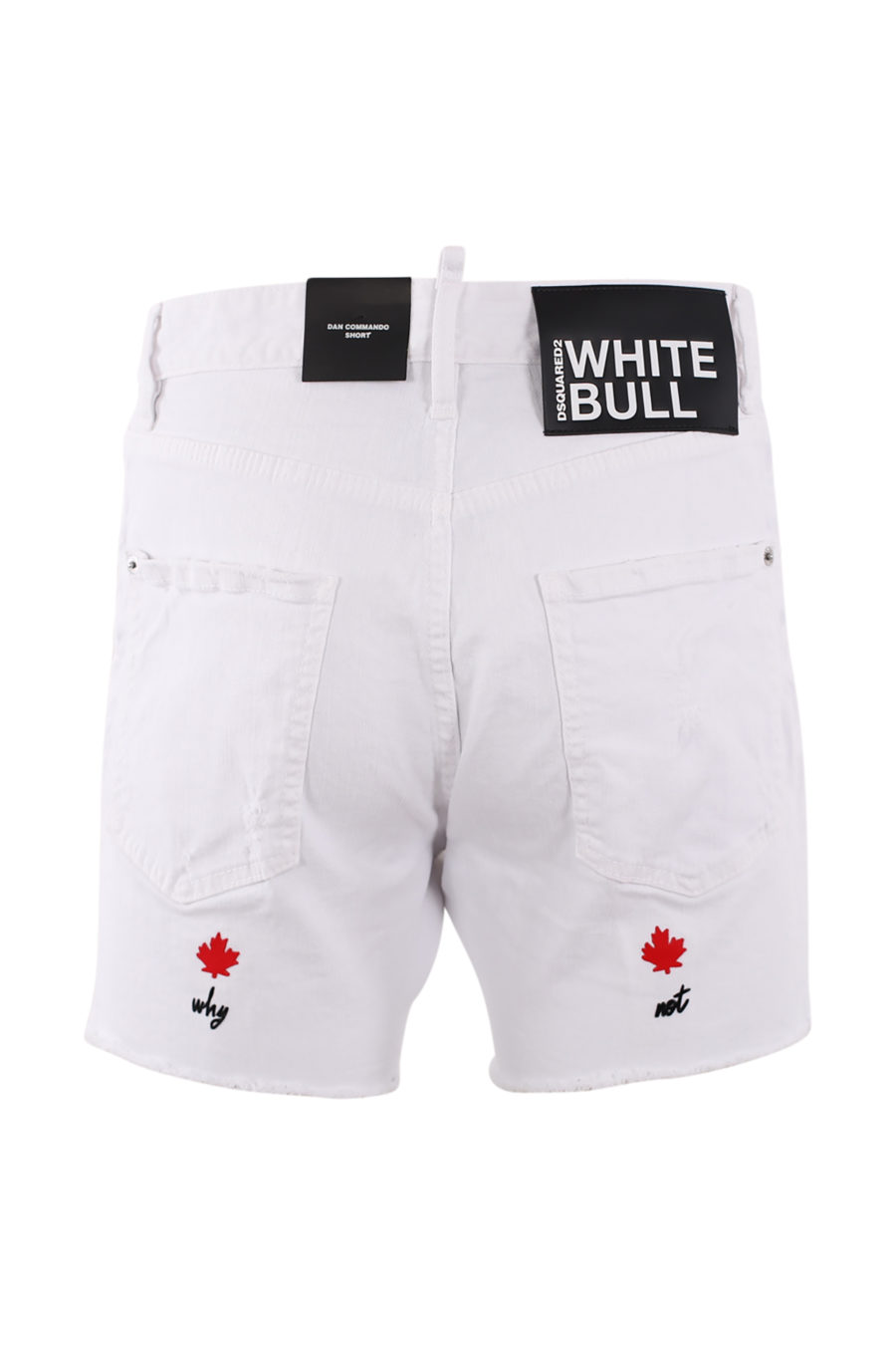 Dsquared2 - White shorts dan commando short - BLS Fashion