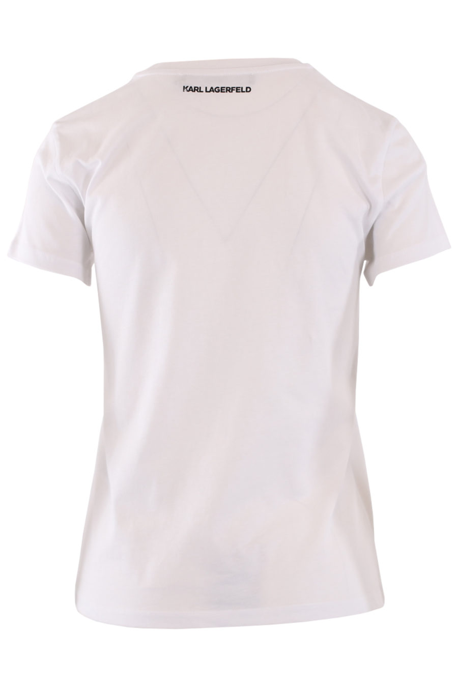 Camiseta blanca con logo pequeño en strass - IMG 8987