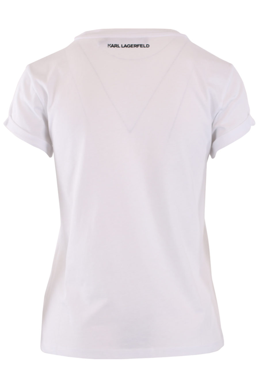 Camiseta blanca con logo y bolsillo - IMG 9002