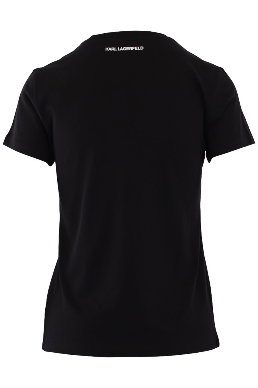 T-shirt noir avec logo zébré - IMG 9016