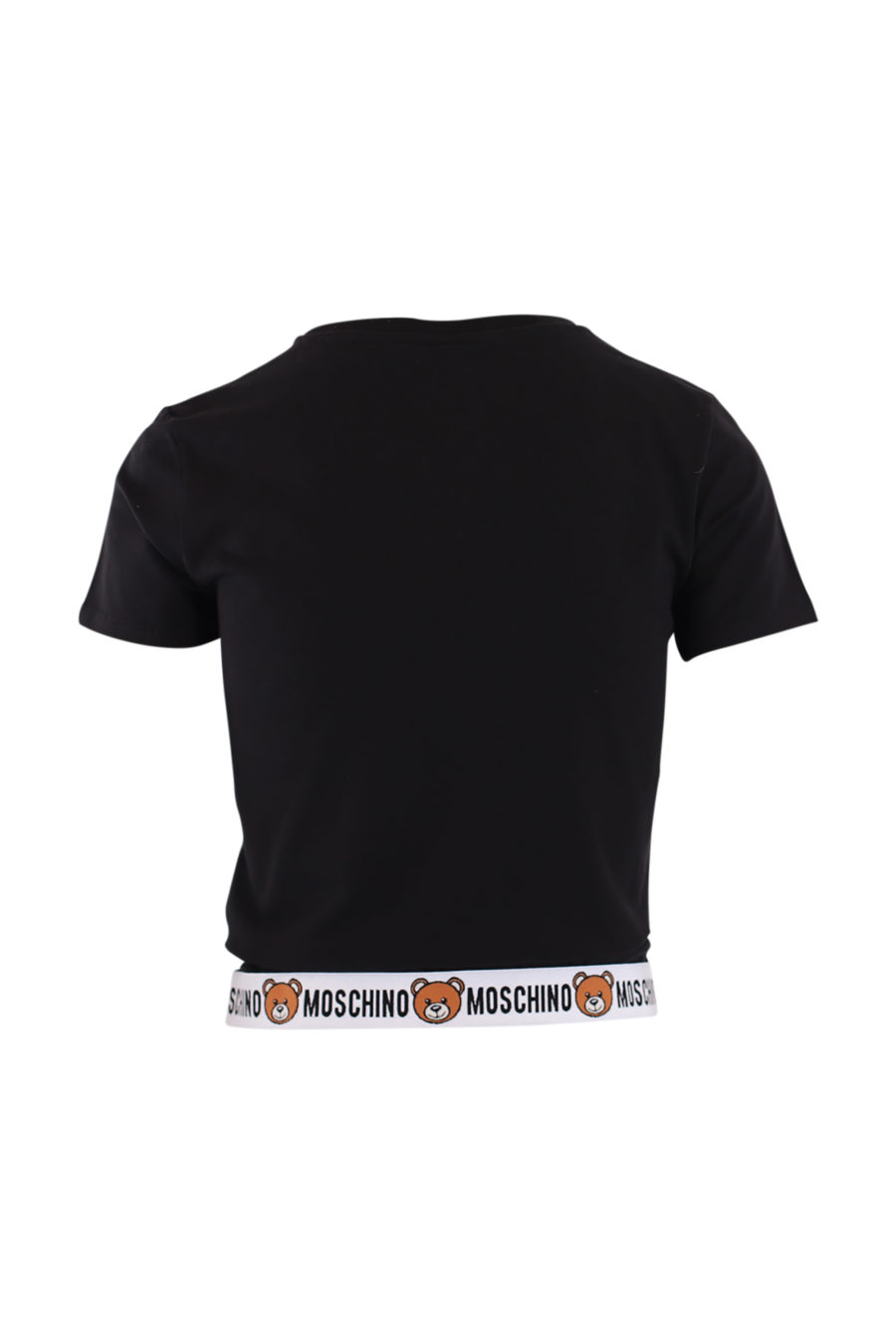 Camiseta negra y logo en cinta inferior - IMG 9045