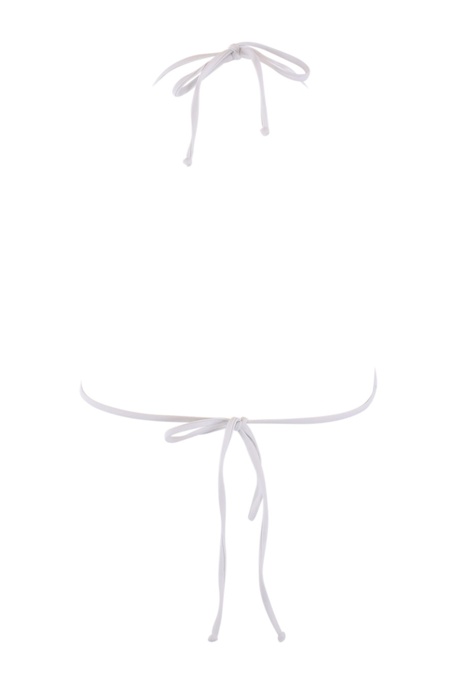 Weißes Bikinioberteil mit großem schwarzen Logo - IMG 9088