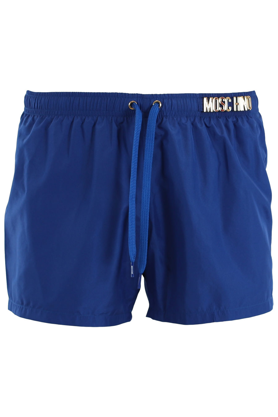 Blue swimming costume with gold lettering logo in metal - IMG 9526
