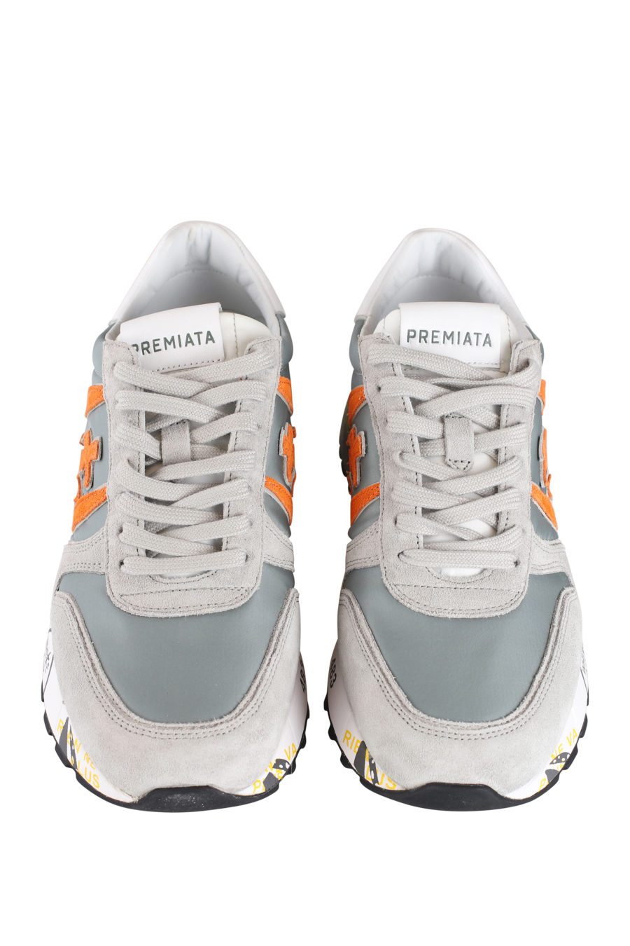 Zapatillas grises con detalles naranja "Lander" - IMG 9633